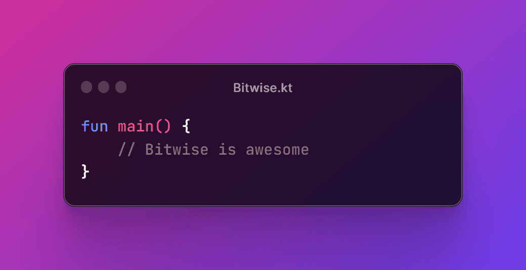 How to use Bitwise while setting properties
